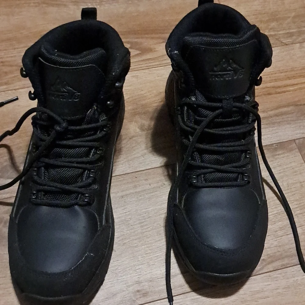 NORTI Men's Black Lace-Up Boots Size 10 - Picture 1 of 4